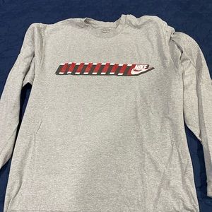 Grey Nike Long Sleeve Shirt size large